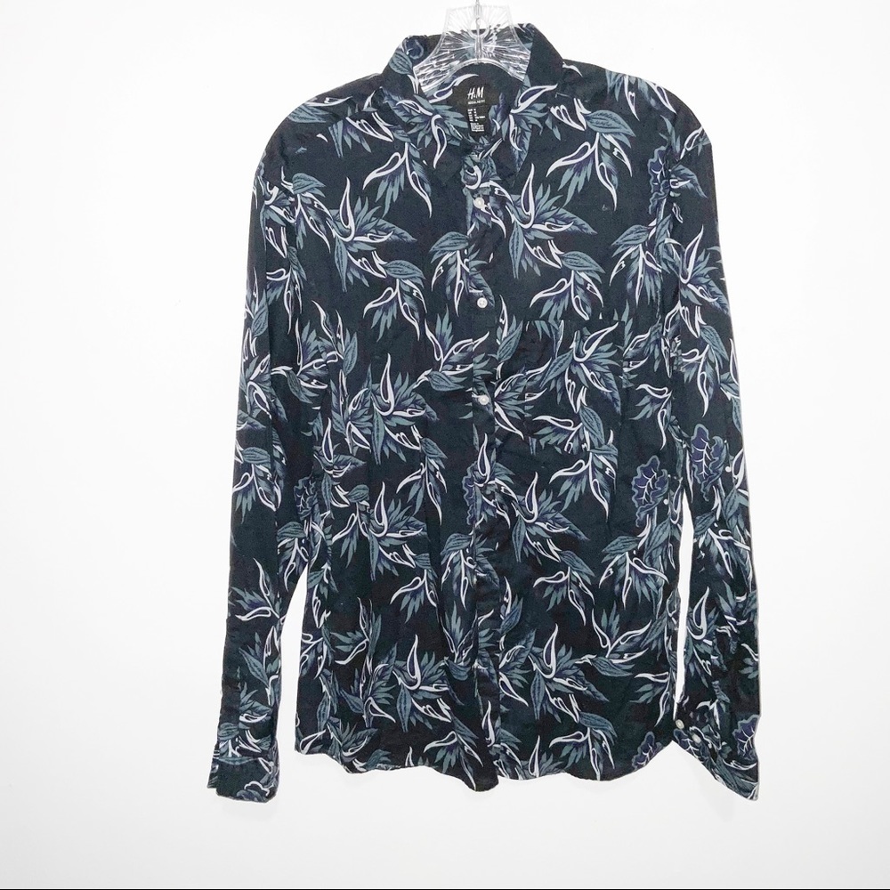 Leaf Print Button Down - image 1